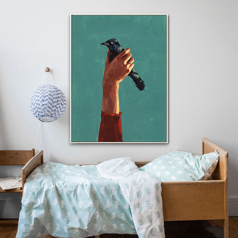 Vivolux | Weiche Farbfigur Malerei Leinwand Texturierte Wandkunst Druck für Zuhause, Mehrere Größenoptionen