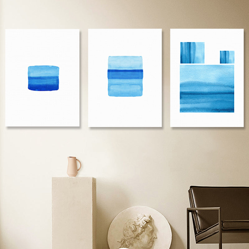 Vivolux | Seltsame grafische Malereien Kunstdruck Abstrakter Expressionismus Leinwand Wanddekoration, Set von 3