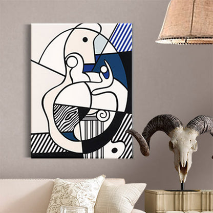 Vivolux | Beige Novel Graphic Canvas Texturiert Pop Art Esszimmer Wanddeko, Mehrere Größen