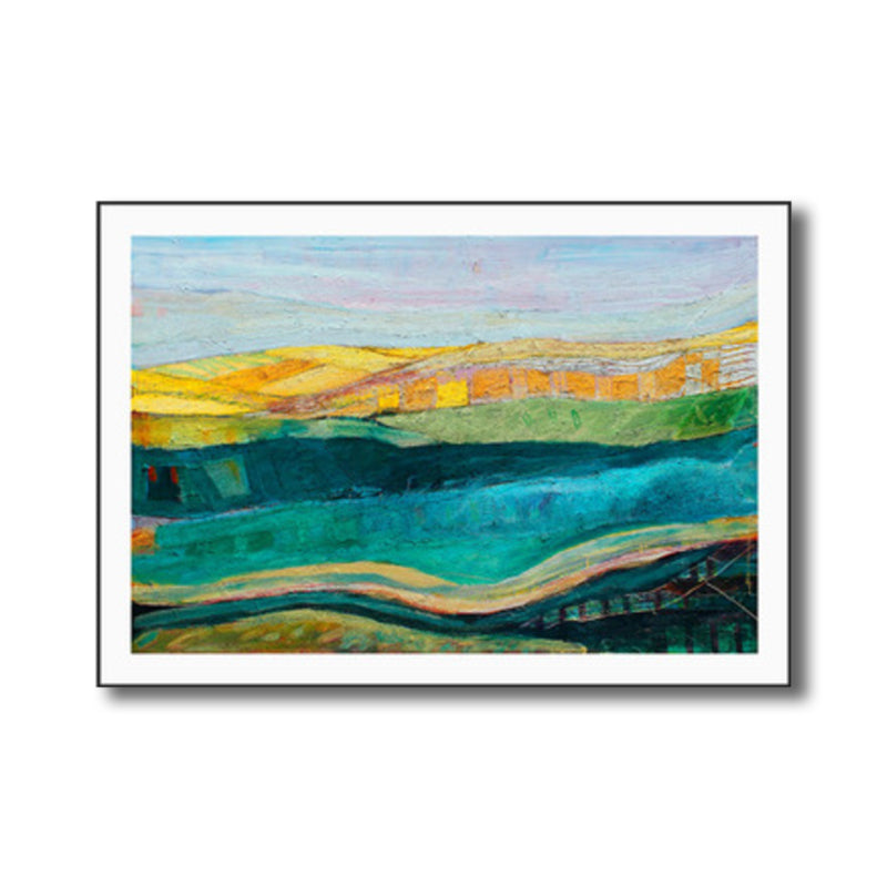 Vivolux | Fantastischer Farmview-Leinwand-Haus-Innenansichten-Wandkunst-Druck in sanften Farben