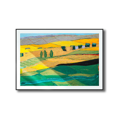 Vivolux | Fantastischer Farmview-Leinwand-Haus-Innenansichten-Wandkunst-Druck in sanften Farben