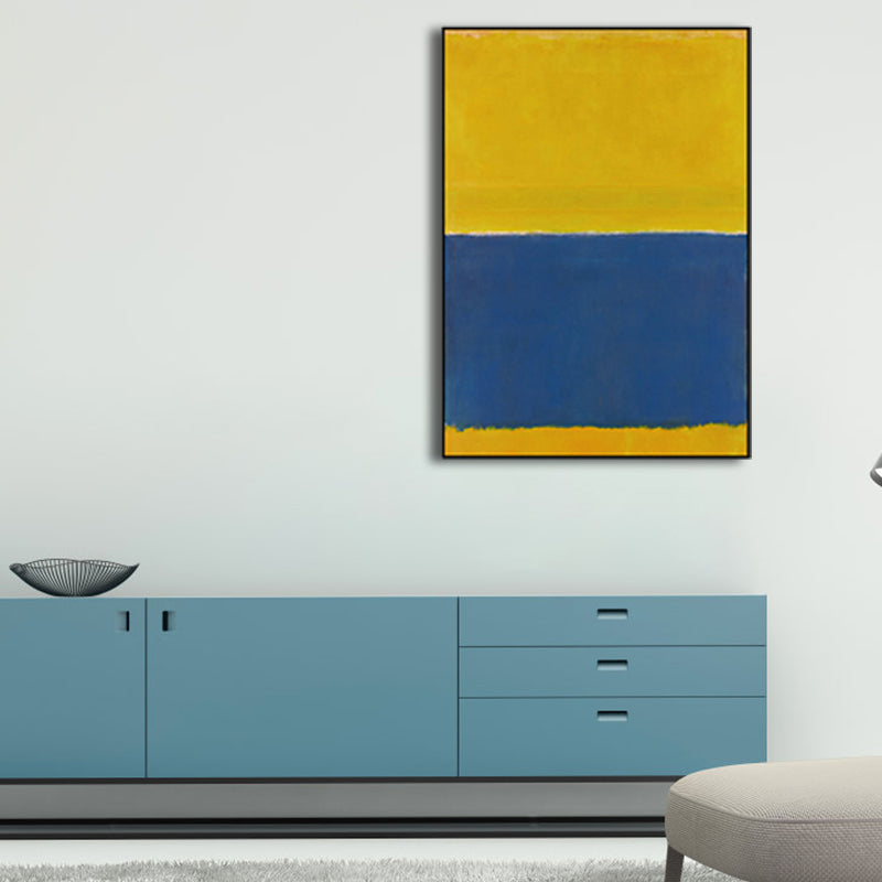 Vivolux | Handdruckmalerei Weiche Farbe Abstrakter Expressionismus Eingeschlagenen Leinwand für Familienzimmer