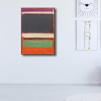 Vivolux | Handdruckmalerei Weiche Farbe Abstrakter Expressionismus Eingeschlagenen Leinwand für Familienzimmer