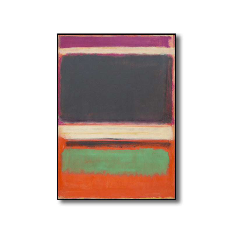 Vivolux | Handdruckmalerei Weiche Farbe Abstrakter Expressionismus Eingeschlagenen Leinwand für Familienzimmer