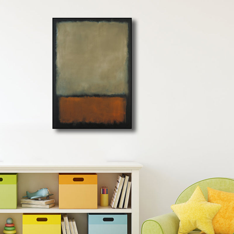 Vivolux | Handdruckmalerei Weiche Farbe Abstrakter Expressionismus Eingeschlagenen Leinwand für Familienzimmer