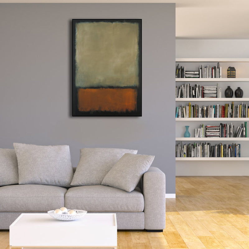 Vivolux | Handdruckmalerei Weiche Farbe Abstrakter Expressionismus Eingeschlagenen Leinwand für Familienzimmer