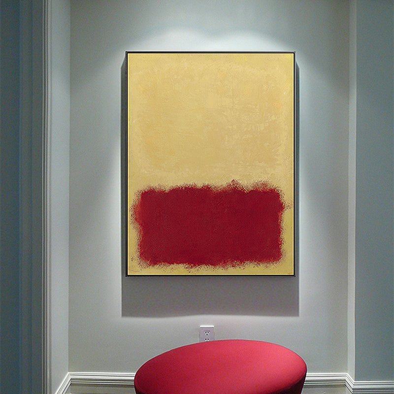 Vivolux | Handdruckmalerei Weiche Farbe Abstrakter Expressionismus Eingeschlagenen Leinwand für Familienzimmer