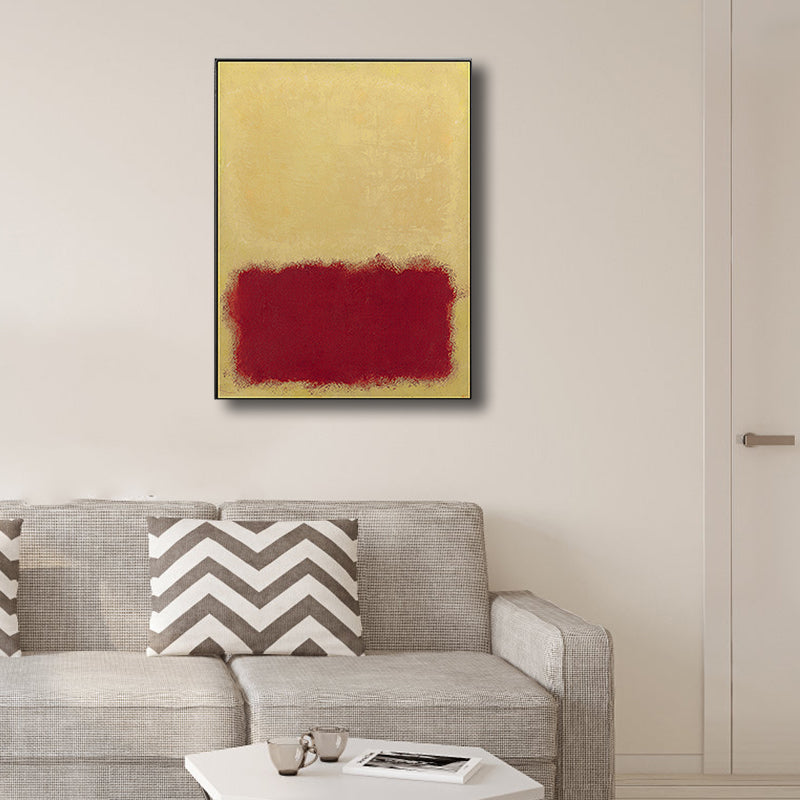 Vivolux | Handdruckmalerei Weiche Farbe Abstrakter Expressionismus Eingeschlagenen Leinwand für Familienzimmer