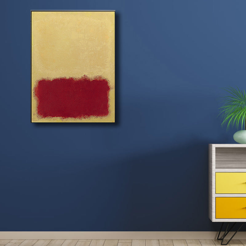 Vivolux | Handdruckmalerei Weiche Farbe Abstrakter Expressionismus Eingeschlagenen Leinwand für Familienzimmer