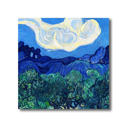 Vivolux | Van Gogh Natur Landschaft Malerei Traditionelles Leinwand Wandkunst Druck in Sanften Farben