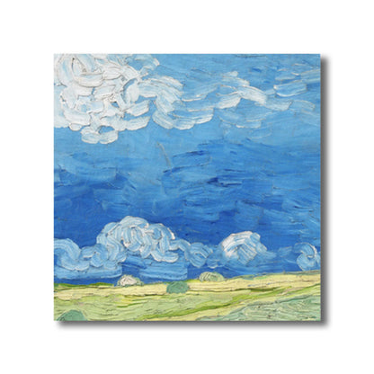 Vivolux | Van Gogh Natur Landschaft Malerei Traditionelles Leinwand Wandkunst Druck in Sanften Farben
