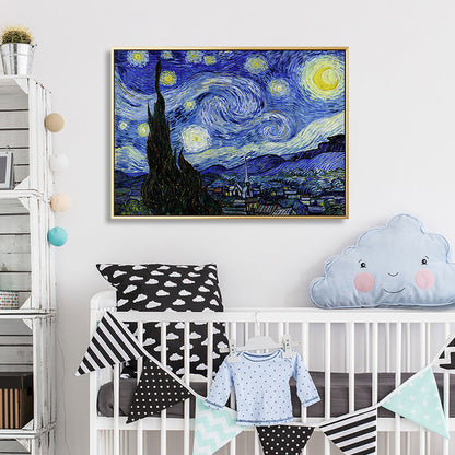 Vivolux | Leinwandtexturierte Kunstdruck Impressionismus Bauernfeld Landschaftsmalerei, Mehrere Größen