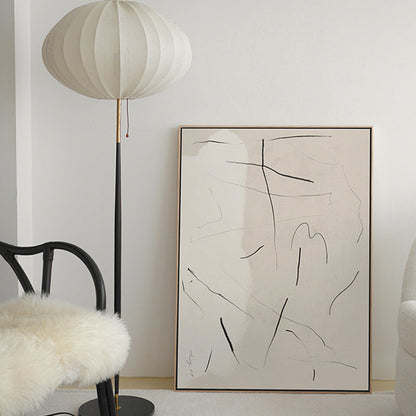 Vivolux | Abstract Expressionismus Abstracte Wandkunst Dekoration Pastellfarbe Esszimmer Eingewickelte Leinwand