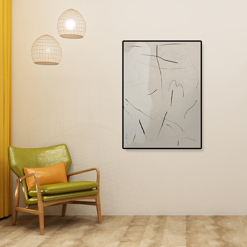 Vivolux | Abstract Expressionismus Abstracte Wandkunst Dekoration Pastellfarbe Esszimmer Eingewickelte Leinwand