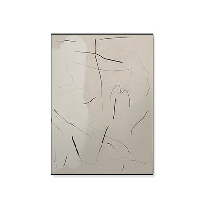 Vivolux | Abstract Expressionismus Abstracte Wandkunst Dekoration Pastellfarbe Esszimmer Eingewickelte Leinwand