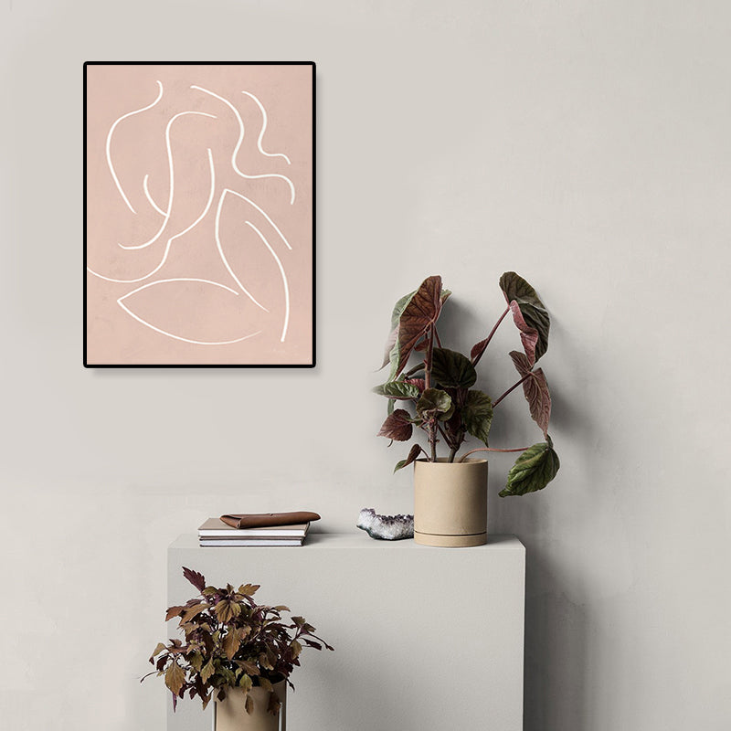 Vivolux | Abstract Expressionismus Abstracte Wandkunst Dekoration Pastellfarbe Esszimmer Eingewickelte Leinwand