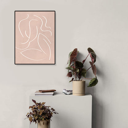 Vivolux | Abstract Expressionismus Abstracte Wandkunst Dekoration Pastellfarbe Esszimmer Eingewickelte Leinwand