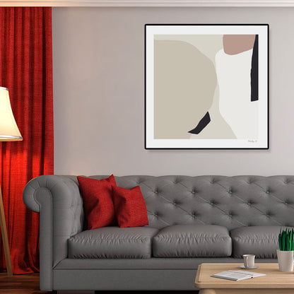 Vivolux | Bürstenstrich Umwickelte Leinwand Sanfte Farbige Abstrakte Expressionismus Malerei für Studienraum