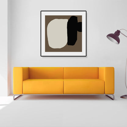 Vivolux | Bürstenstrich Umwickelte Leinwand Sanfte Farbige Abstrakte Expressionismus Malerei für Studienraum