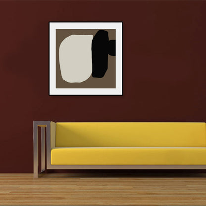 Vivolux | Bürstenstrich Umwickelte Leinwand Sanfte Farbige Abstrakte Expressionismus Malerei für Studienraum