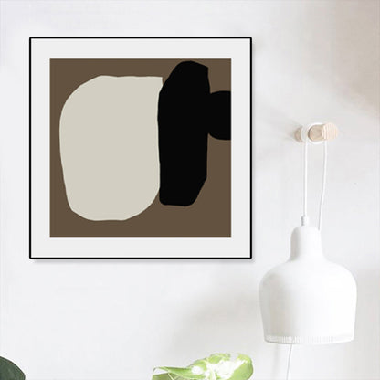 Vivolux | Bürstenstrich Umwickelte Leinwand Sanfte Farbige Abstrakte Expressionismus Malerei für Studienraum