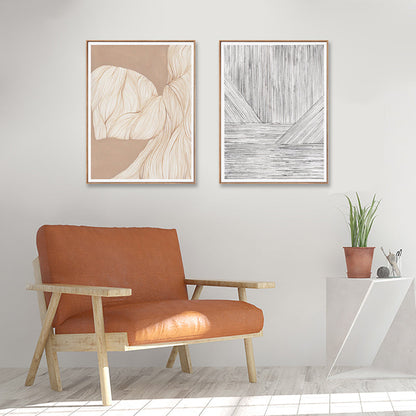 Vivolux | Illustration Devise Muster Wanddruck Esszimmer Abstraktes Leinwand in Helle Farbe