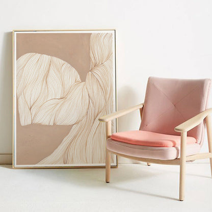 Vivolux | Illustration Devise Muster Wanddruck Esszimmer Abstraktes Leinwand in Helle Farbe