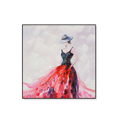 Vivolux | Lichtfarbe Glam Canvas Ballett Mädchen Kunstdruck für das Esszimmer, mehrere Größenoptionen