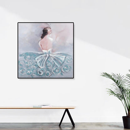 Vivolux | Lichtfarbe Glam Canvas Ballett Mädchen Kunstdruck für das Esszimmer, mehrere Größenoptionen