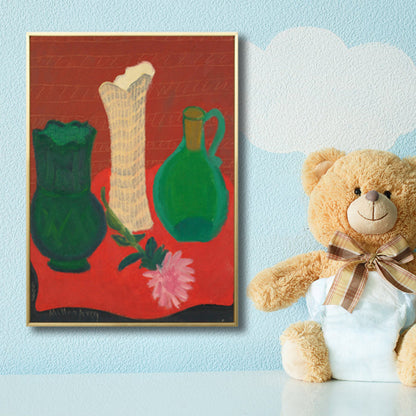 Vivolux | Französische Landhaus-Keramik Wandkunst Sanfte Farben Texturiertes Canvas für Hausinterieur