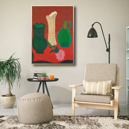 Vivolux | Französische Landhaus-Keramik Wandkunst Sanfte Farben Texturiertes Canvas für Hausinterieur