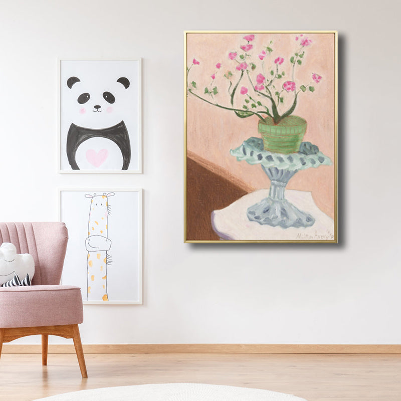 Vivolux | Französische Landhaus-Keramik Wandkunst Sanfte Farben Texturiertes Canvas für Hausinterieur