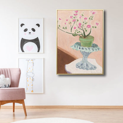 Vivolux | Französische Landhaus-Keramik Wandkunst Sanfte Farben Texturiertes Canvas für Hausinterieur