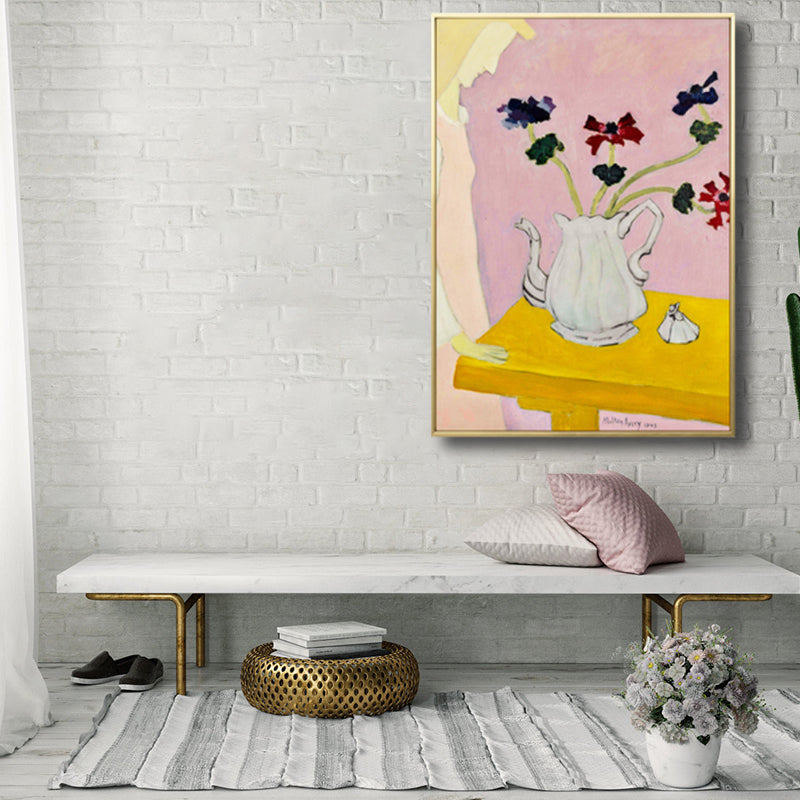 Vivolux | Französische Landhaus-Keramik Wandkunst Sanfte Farben Texturiertes Canvas für Hausinterieur