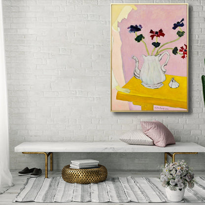 Vivolux | Französische Landhaus-Keramik Wandkunst Sanfte Farben Texturiertes Canvas für Hausinterieur