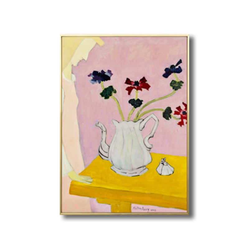 Vivolux | Französische Landhaus-Keramik Wandkunst Sanfte Farben Texturiertes Canvas für Hausinterieur