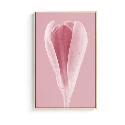 Vivolux | Fotografischer Druck Flowerbud Wandkunst Pink Nordischer Stil Wanddekoration für das Mädchenzimmer
