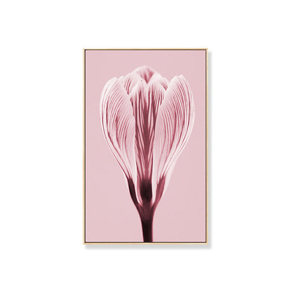 Vivolux | Fotografischer Druck Flowerbud Wandkunst Pink Nordischer Stil Wanddekoration für das Mädchenzimmer