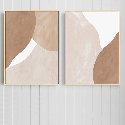 Vivolux | Abstract Expressionismus Pinselstrich Leinwand Sanfte Farbe Texturierte Wanddekoration für das Wohnzimmer