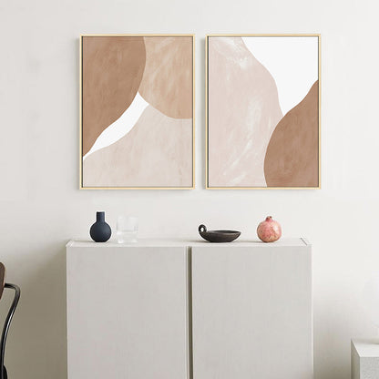 Vivolux | Abstract Expressionismus Pinselstrich Leinwand Sanfte Farbe Texturierte Wanddekoration für das Wohnzimmer