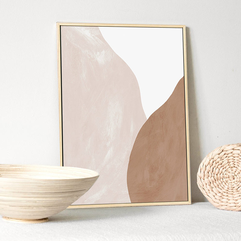 Vivolux | Abstract Expressionismus Pinselstrich Leinwand Sanfte Farbe Texturierte Wanddekoration für das Wohnzimmer