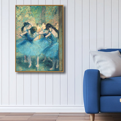 Vivolux | Art Nouveau Ballerina Malerei Leinwand Texturiert Weiche Farben Wanddekoration für Mädchenzimmer