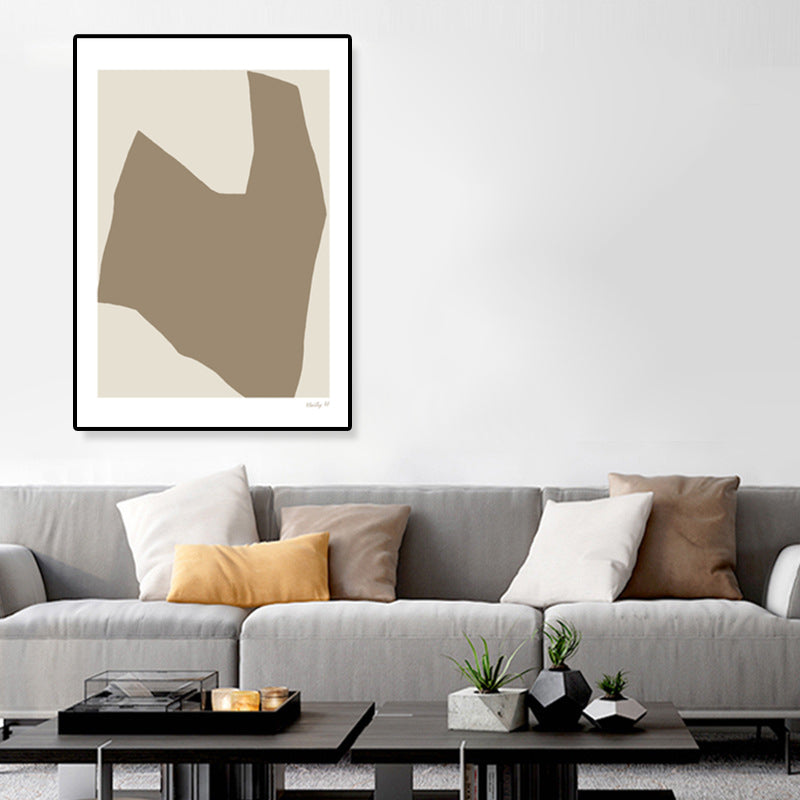 Vivolux | Devise Muster Leinwand Kunst Abstrakter Expressionismus Texturiert Wanddeko in Sanften Farben