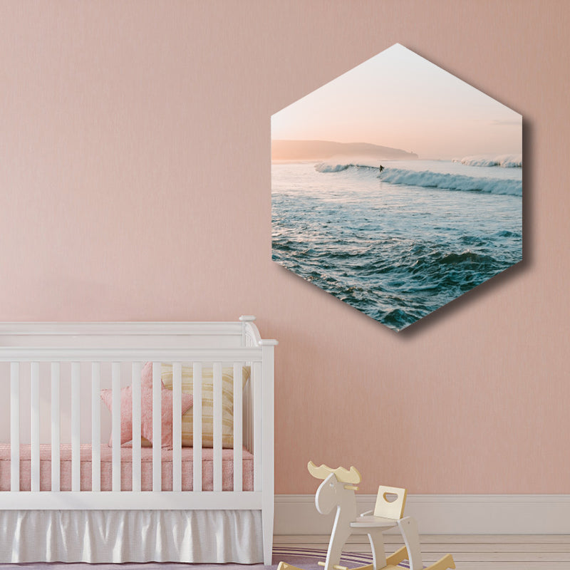 Vivolux | Lichtfarbe Gefrierphänomen Wanddekoration Winter Modern Texturiert Leinwand für Wohnzimmer