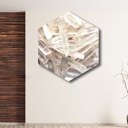 Vivolux | Lichtfarbe Gefrierphänomen Wanddekoration Winter Modern Texturiert Leinwand für Wohnzimmer