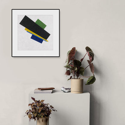 Vivolux | Pastellfarbe Abstrakter Expressionismus Leinwanddruck Geometrische Wandkunst Dekor für die Küche