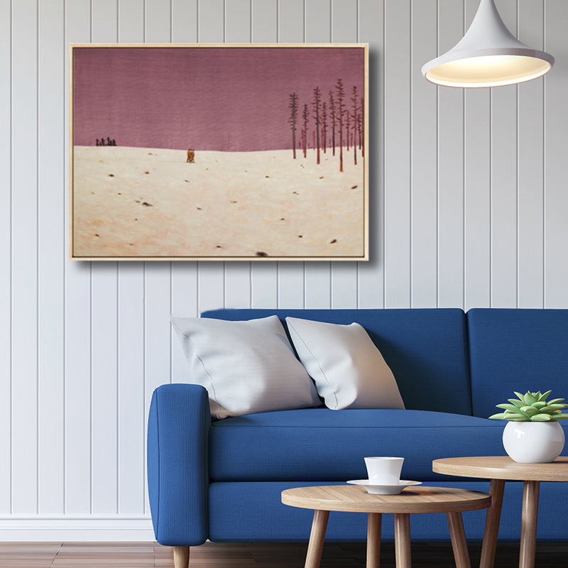 Vivolux | Illustration Wildland Canvas Wandkunst Verwaiste Landschaft Malerei für Jungenzimmer