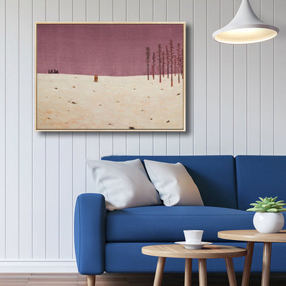 Vivolux | Illustration Wildland Canvas Wandkunst Verwaiste Landschaft Malerei für Jungenzimmer