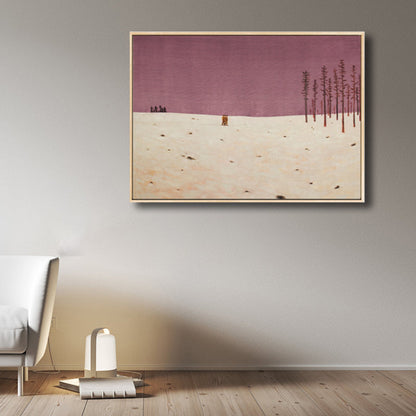 Vivolux | Illustration Wildland Canvas Wandkunst Verwaiste Landschaft Malerei für Jungenzimmer