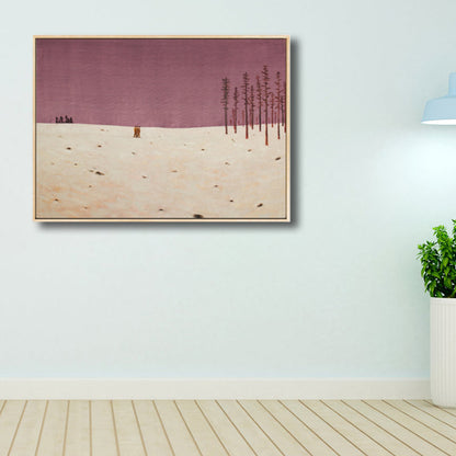 Vivolux | Illustration Wildland Canvas Wandkunst Verwaiste Landschaft Malerei für Jungenzimmer